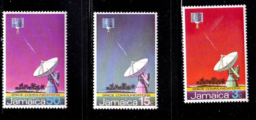 Космос .  Ямайка  1972 г  MNH - антена - фото фото фото 0