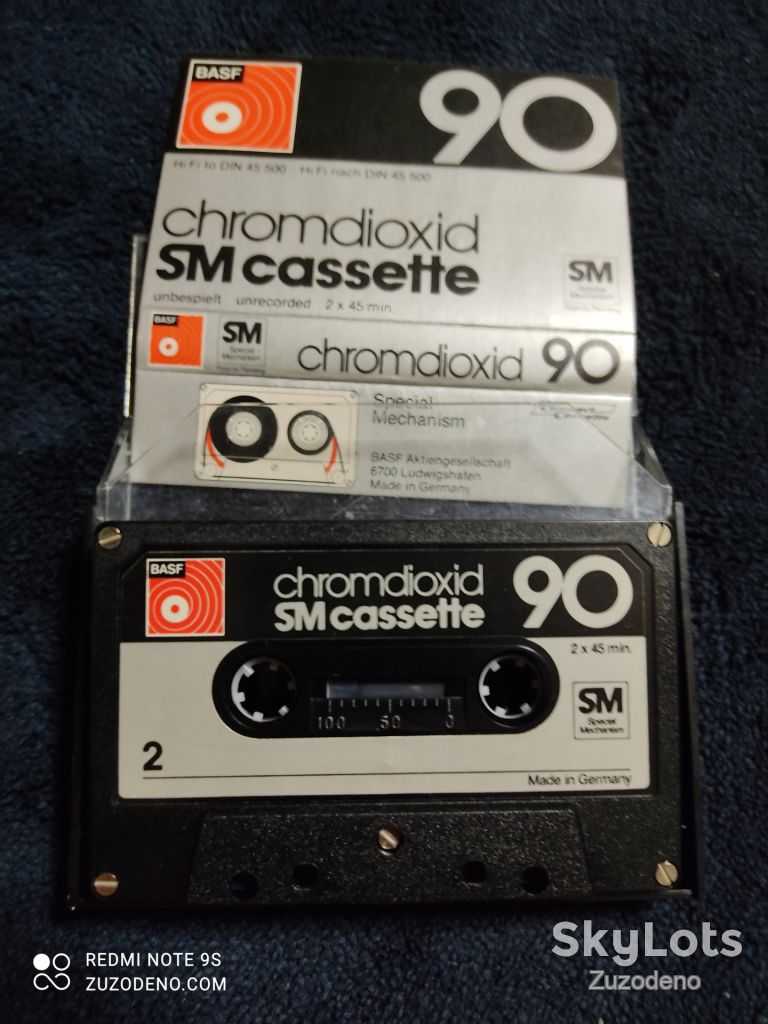 S/F Аудио кассета BASF  Cromdioxid SM cassette 90 - фото фото фото 4
