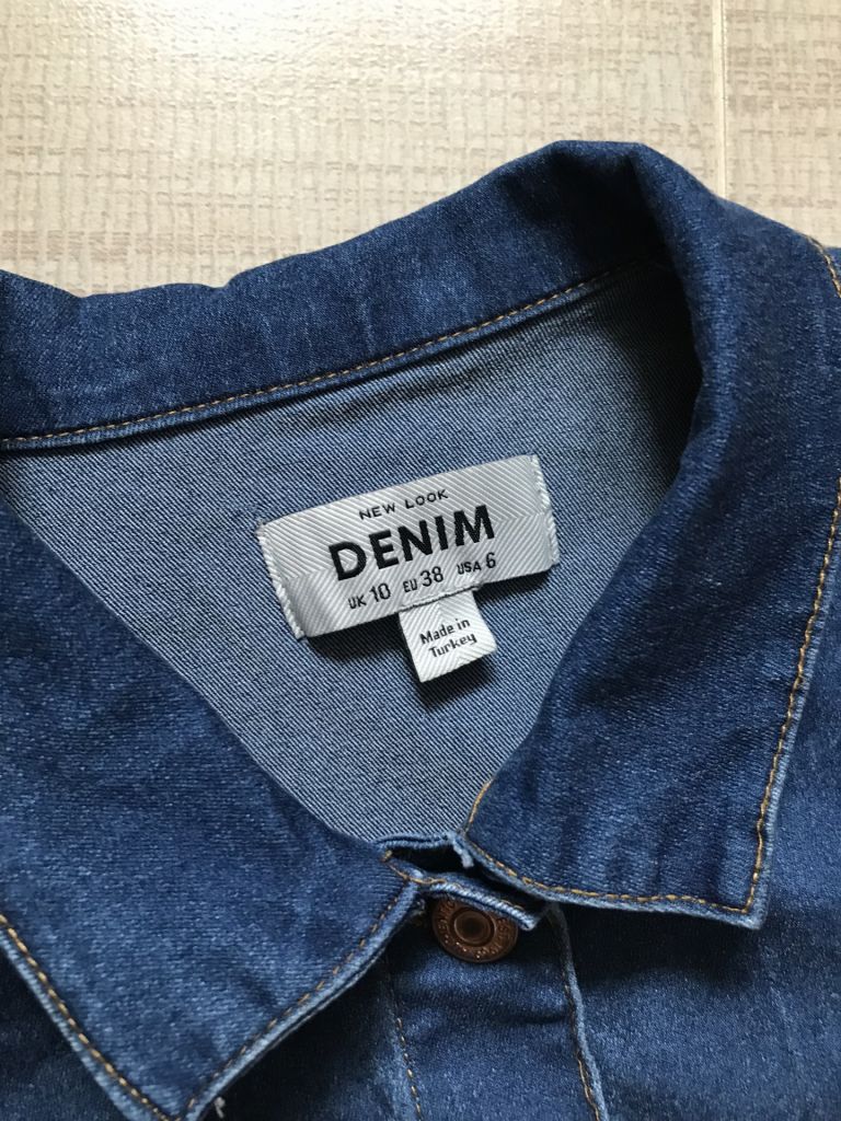 Джинсовое, приталенное платье на пуговицах, New Look denim. 38 евро - фото фото фото 5