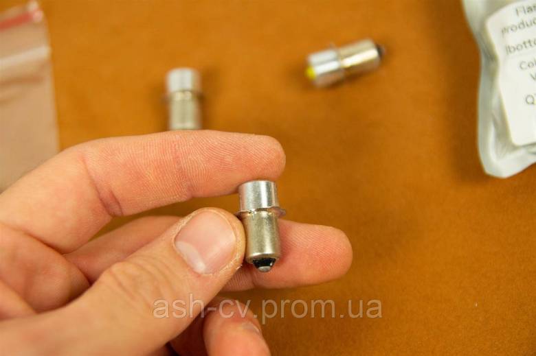 Лампочка, для, ліхтарика, 4-12V, LED, P13.5, P13.5S, PR2 - фото фото фото 1