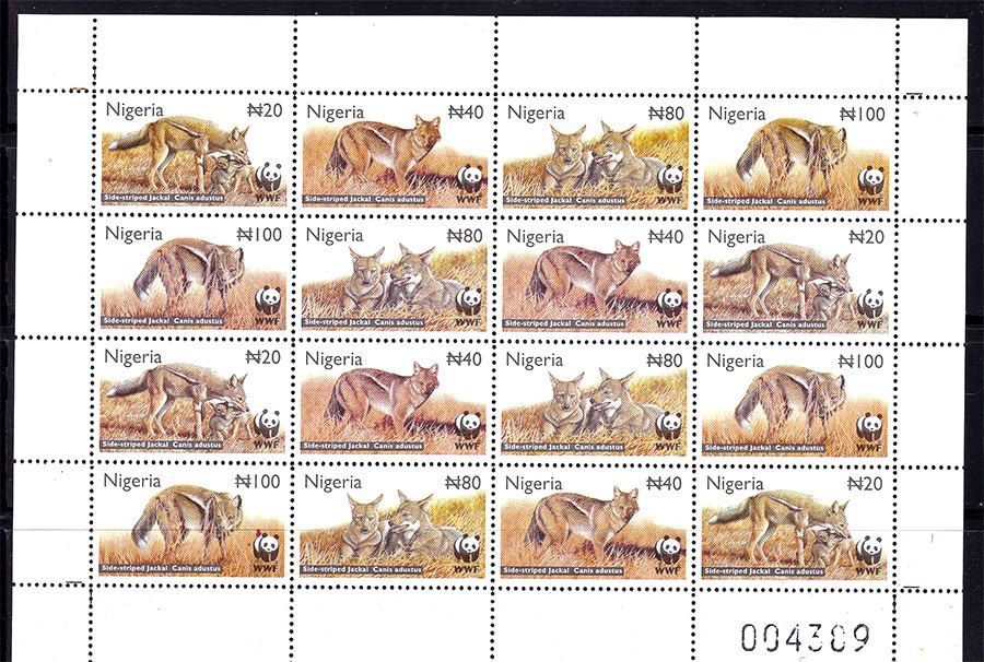 Фауна . Нигерия 2003 г MNH - к/б блок - - фото фото фото 0