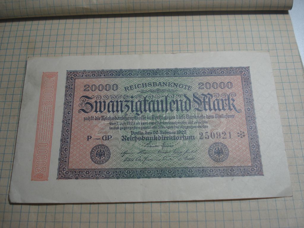 20тис марк 1923 Німеччина - фото фото фото 0