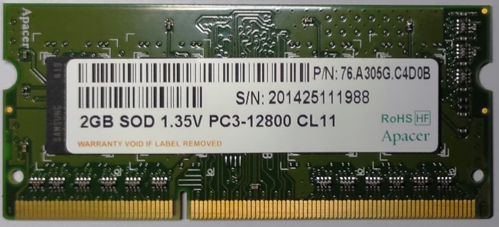 Модуль пам'яті для ноутбука SODIMM DDR3 2GB - фото фото фото 1