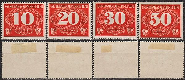 1940 - Рейх - GG - Марки доставки Mi.1-4 _5,0 € * - фото фото фото 0