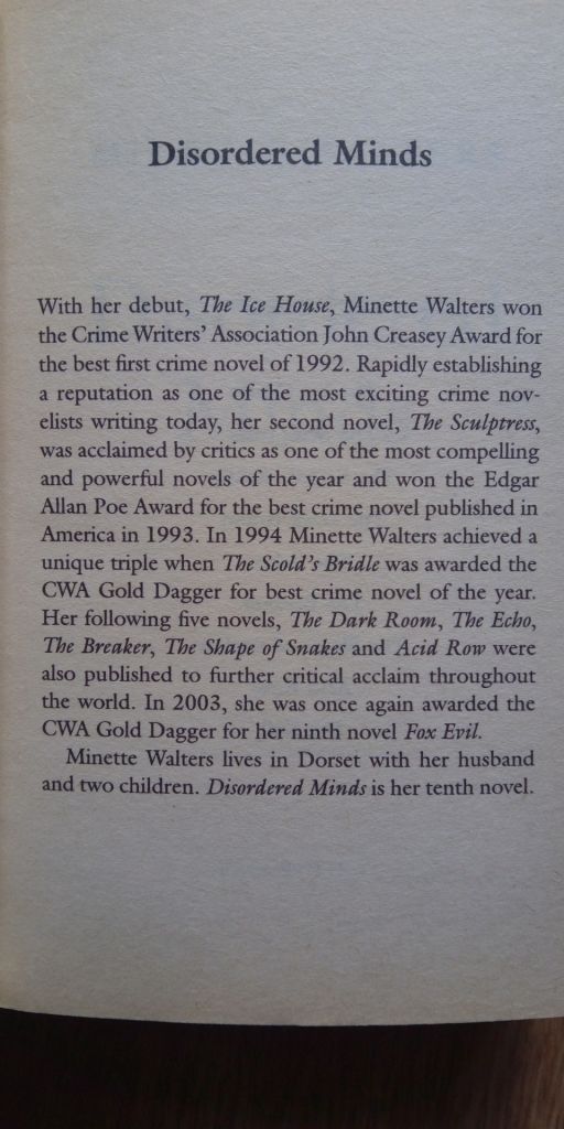 Disordered Minds Minette Walters English на Английском книга - фото фото фото 4