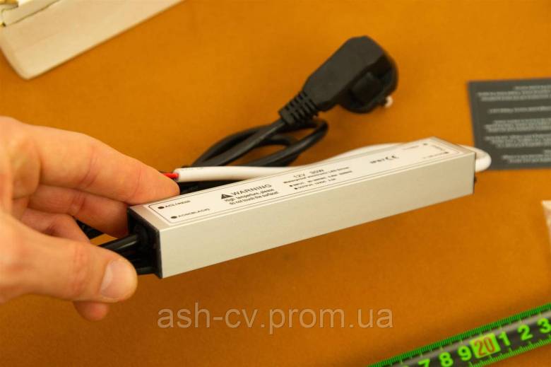 Блок живлення, драйвер, для, LED, стрічок, 12V, 2.5A, 30W, Waterproof, IP67 - фото фото фото 5