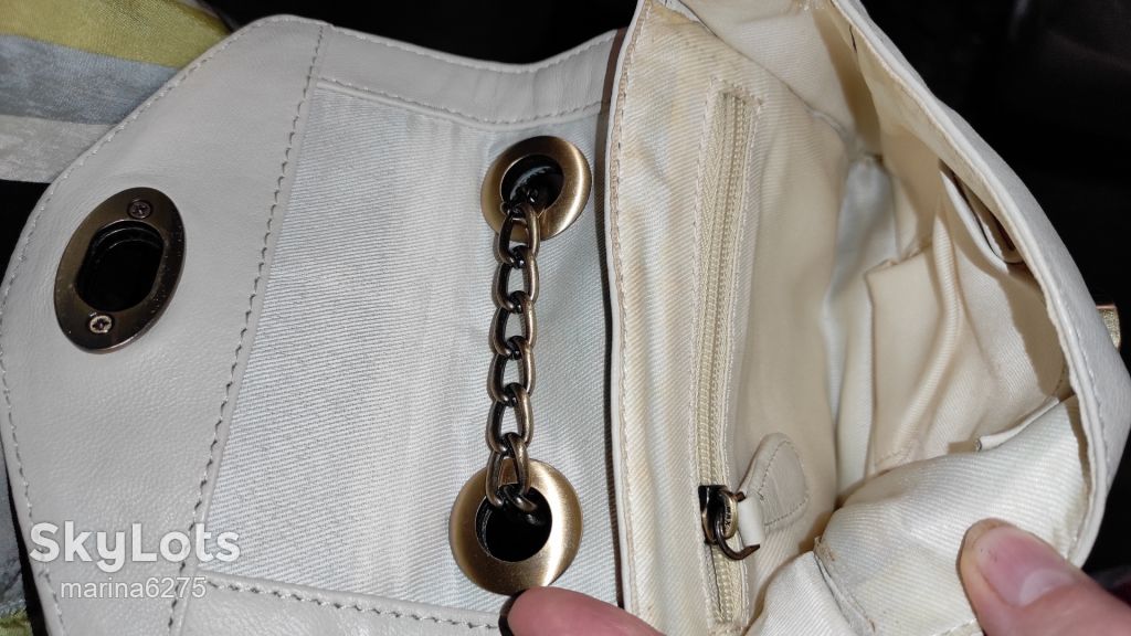 Шкіряна нюдова сумка crossbody - фото фото фото 7