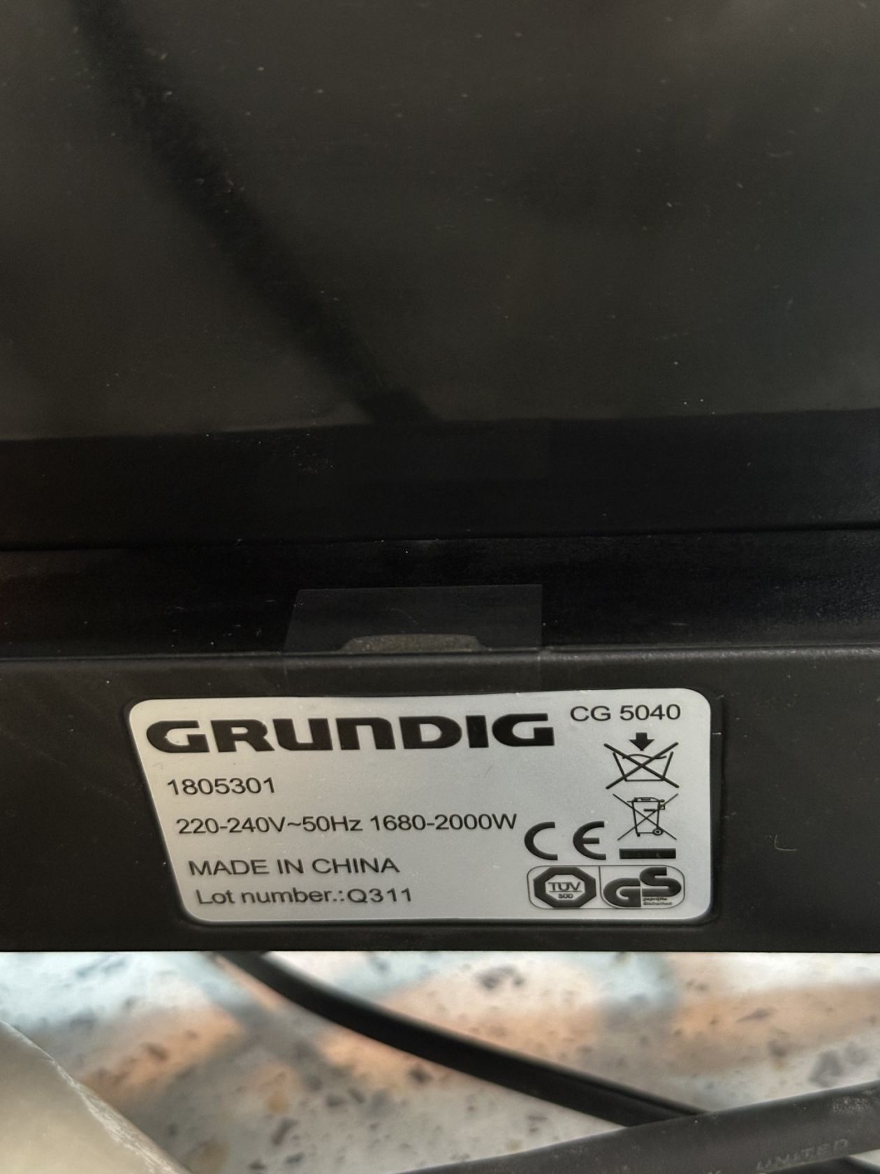 Електрогриль GRUNDIG CG 5040, 2000 Вт - фото фото фото 3