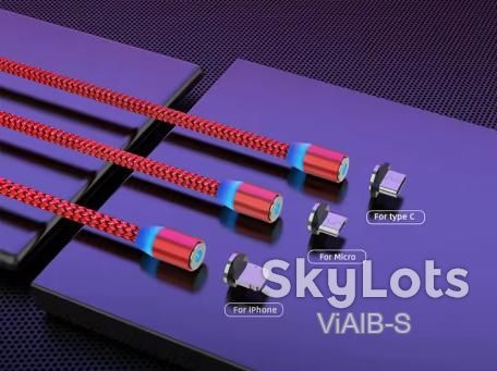 Магнітний кабель зі світлодіодним підсвічуванням Micro-USB/Type-C. - фото фото фото 1