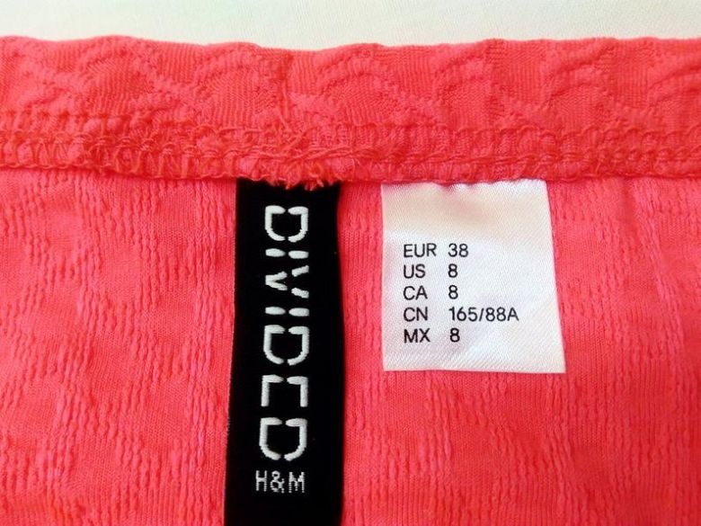 S-M Платье H&amp;M, яркое неоновое мини платье-бюстье - фото фото фото 6