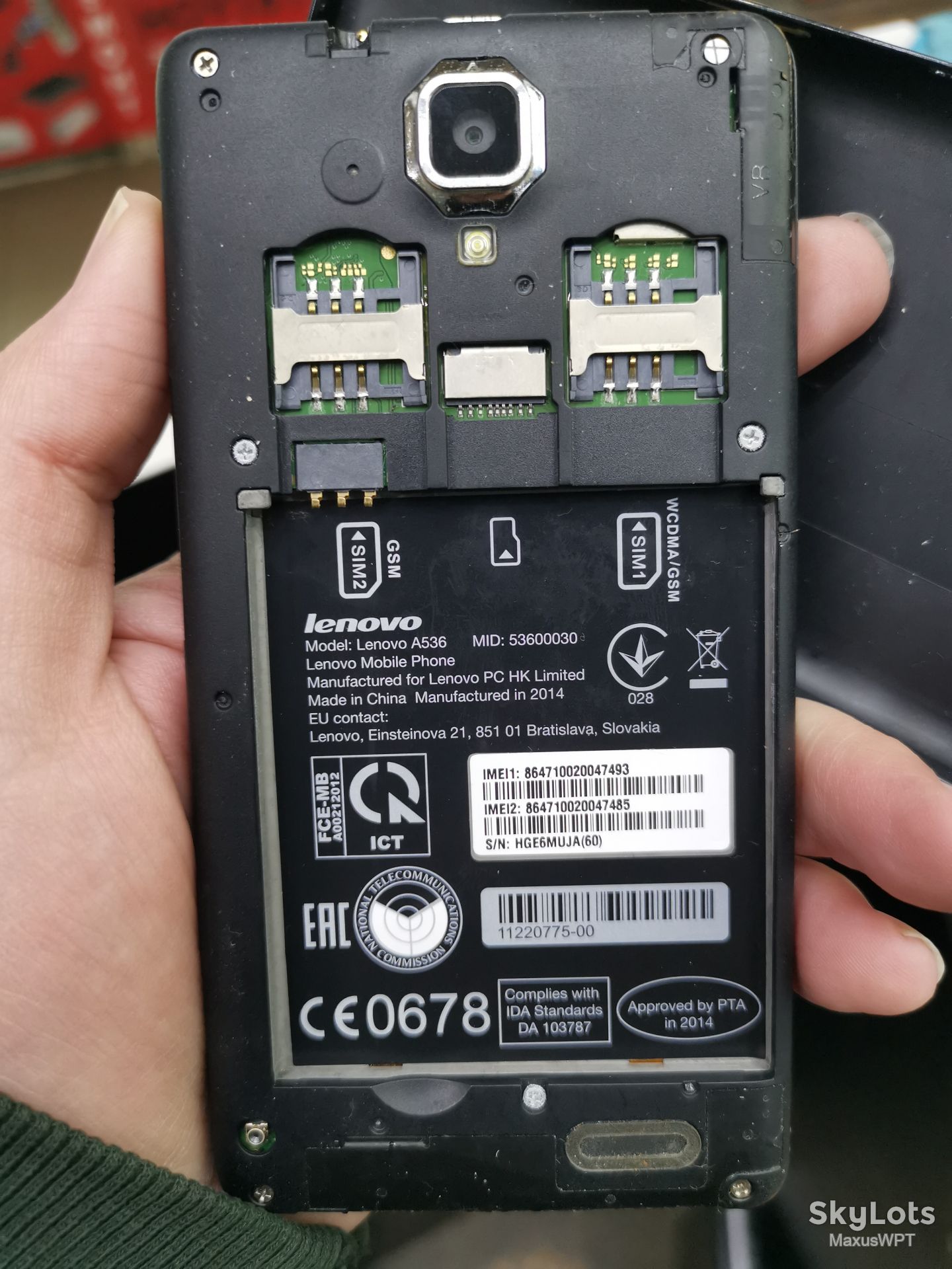 #1455 sklad Lenovo A536 blaxk - фото фото фото 2