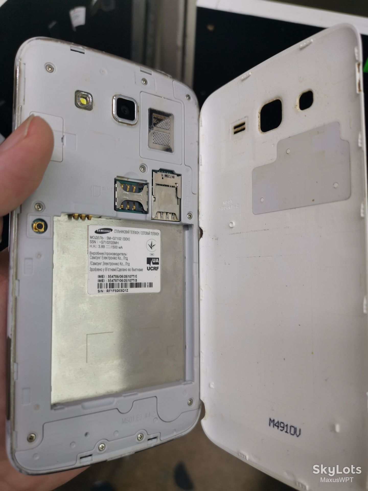 #381 Sklad Samsung Grand 2 G7102 white - фото фото фото 1