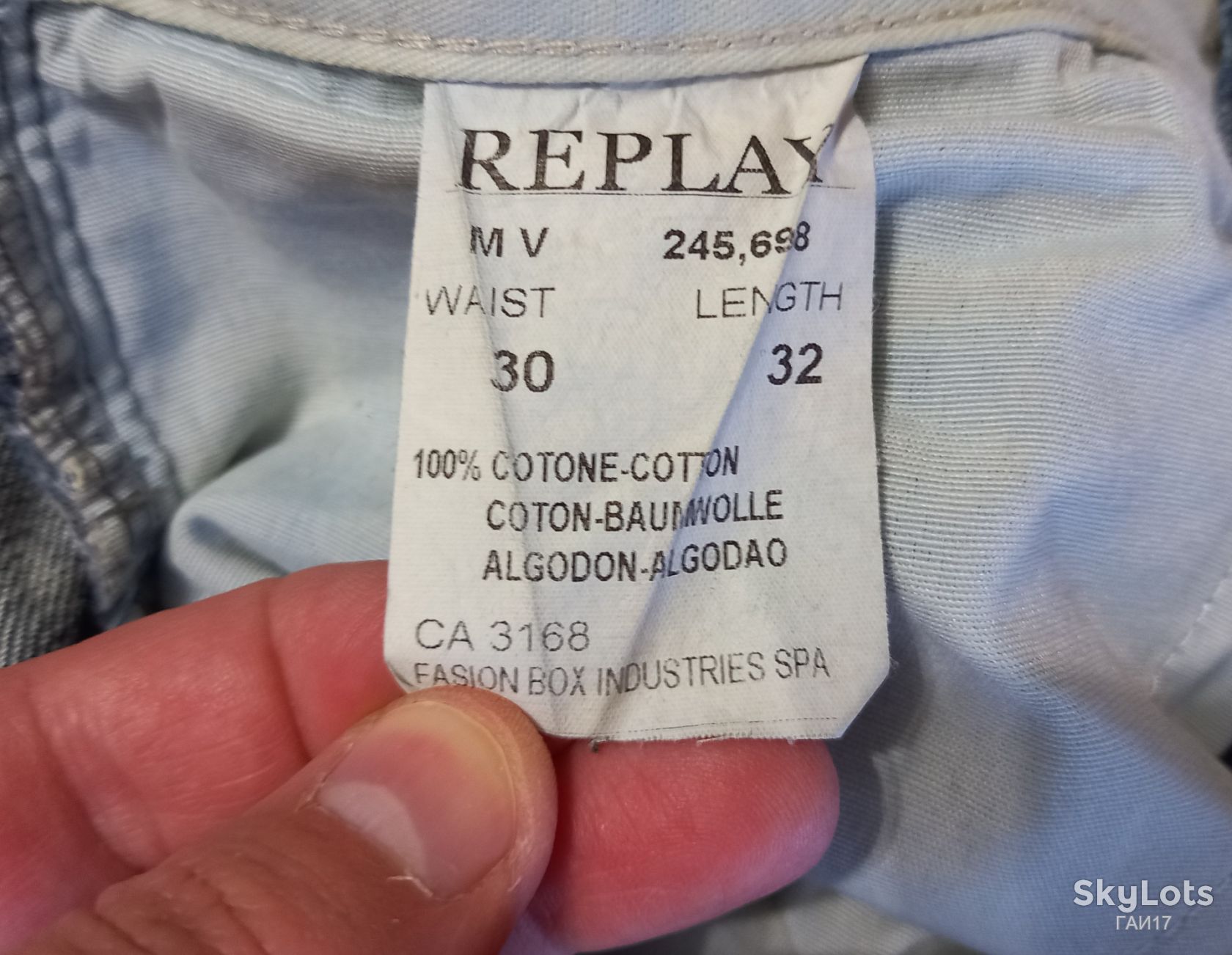 Джинсы REPLAY/Италия/Cotton-100%/Оригинал. - фото фото фото 6