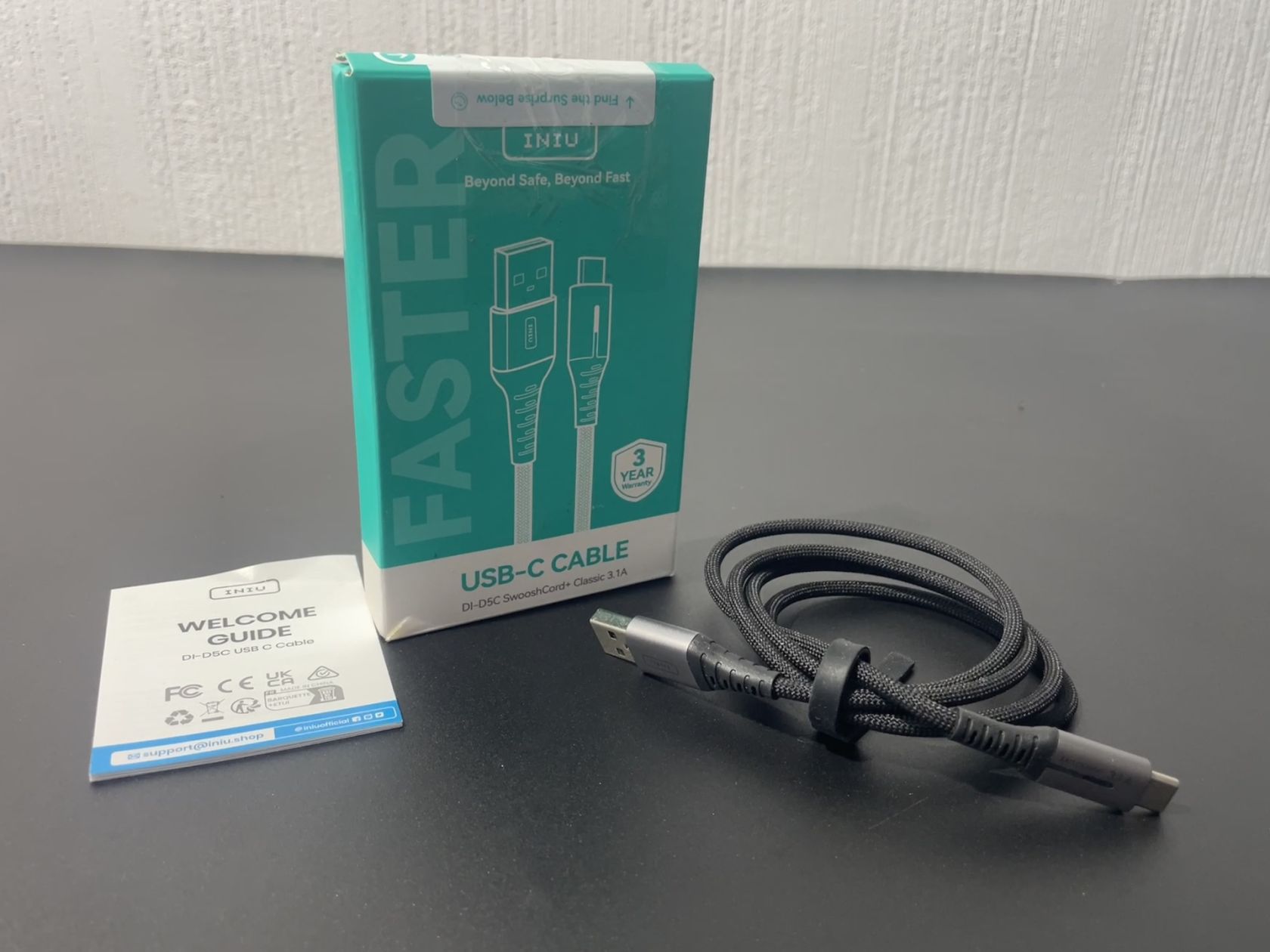 Лот№3435. Кабель для швидкої зарядки INIU USB-C Cable     ,привезено з Німеччини. - фото фото фото 1