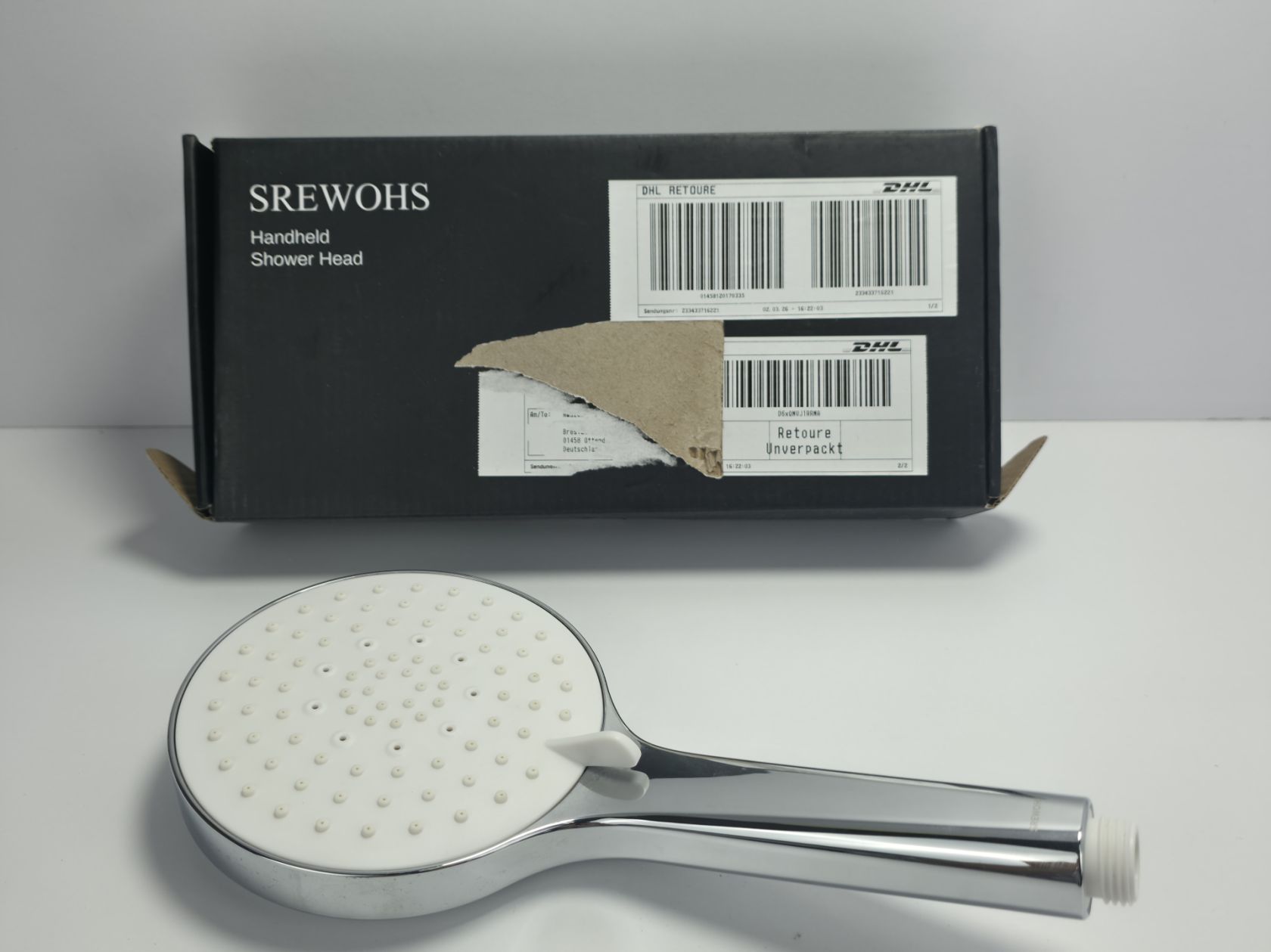 Душовий шланг Hansgrohe Isiflex + ручна лійка SREWOHS  хром - фото фото фото 1