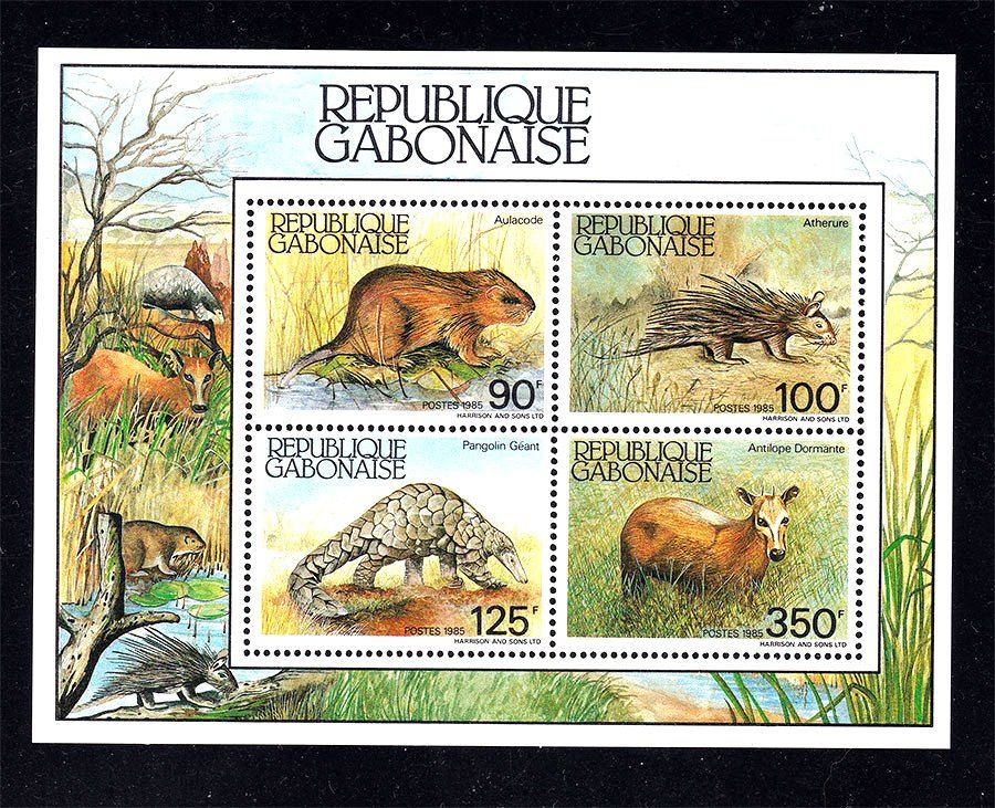 NM Фауна  Габон 1985 г MNH - блок - фото фото фото 0