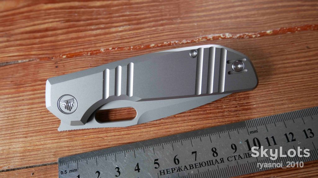 TRIVISA Gecko-S, M390 Stonewash, Titanium, Ceramic Ball Bearing, EDC, Outdoor, Liner Lock - фото фото фото 10