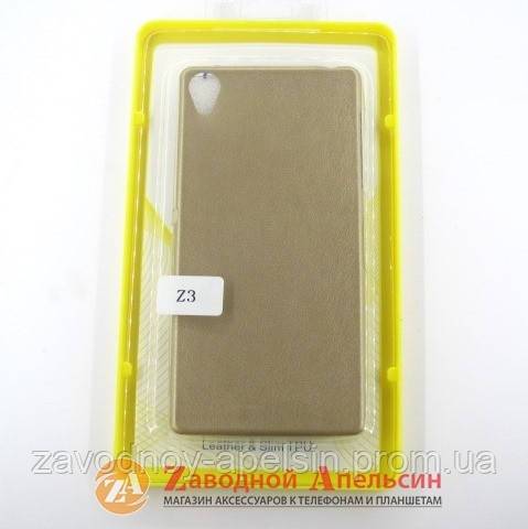 Sony Xperia Z3 D6602 чехол накладка кожа - фото фото фото 1
