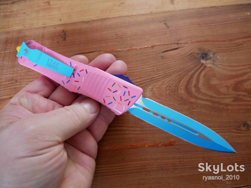 Microtech Combat Troodon Donut Pink Dagger, Replica, Автомат, Tactical, EDC - фото фото фото 5