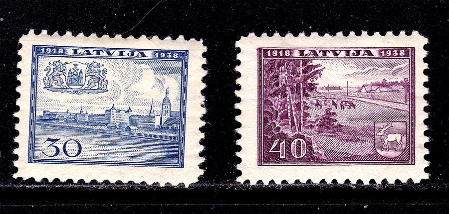 Латвия  1938 г MH - архитектура - фото фото фото 0