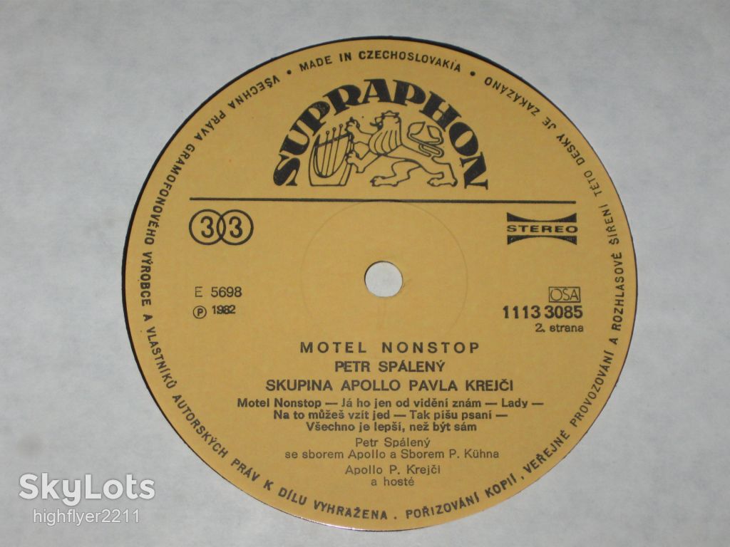 Пластинка Petr Spálený – Motel Nonstop / Country Rock  (Supraphon, 1984) Ех+ - фото фото фото 2