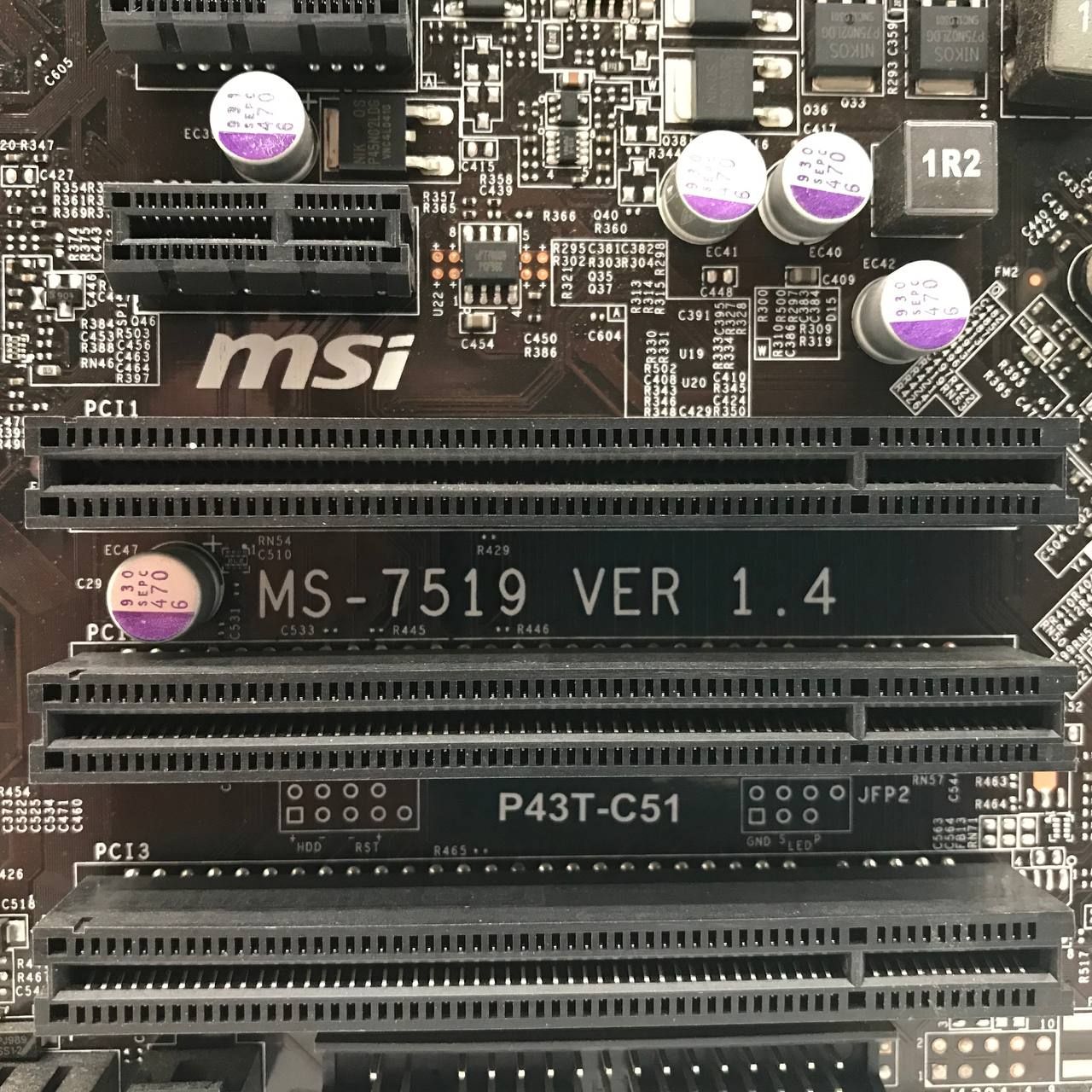 Материнская плата s775 MSI P43T-C51  (Socket 775, DDR2, QUAD, б/у) - фото фото фото 1