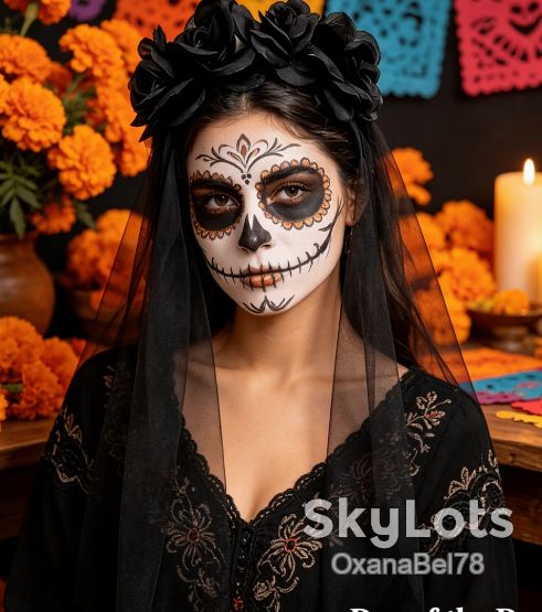 Обруч обідок фата Halloween до дня мертвих - фото фото фото 0