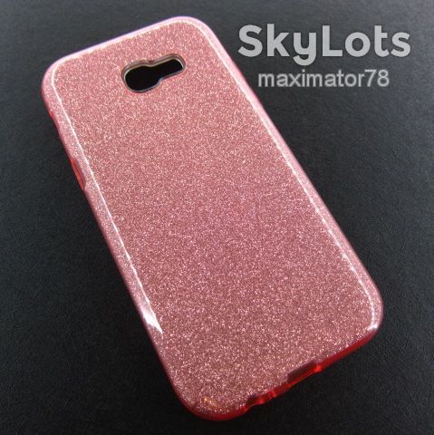 ЧЕХОЛ БЛЕСТКИ SHINING BLING Samsung A7 2017 A720 розовый - фото фото фото 0