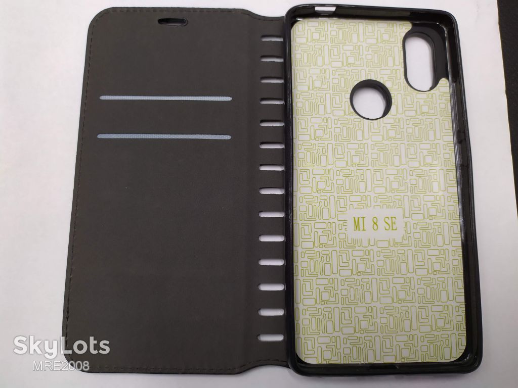 Чехол-книжка Folio Leather для Xiaomi Mi 8 SE black - фото фото фото 1