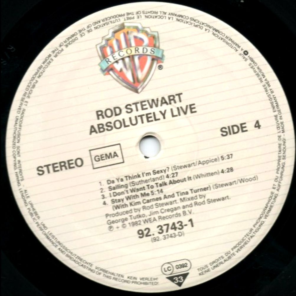Rod Stewart - Absolutely Live - 1982.   (2LP). 12. Vinyl. Пластинки. Germany - фото фото фото 6