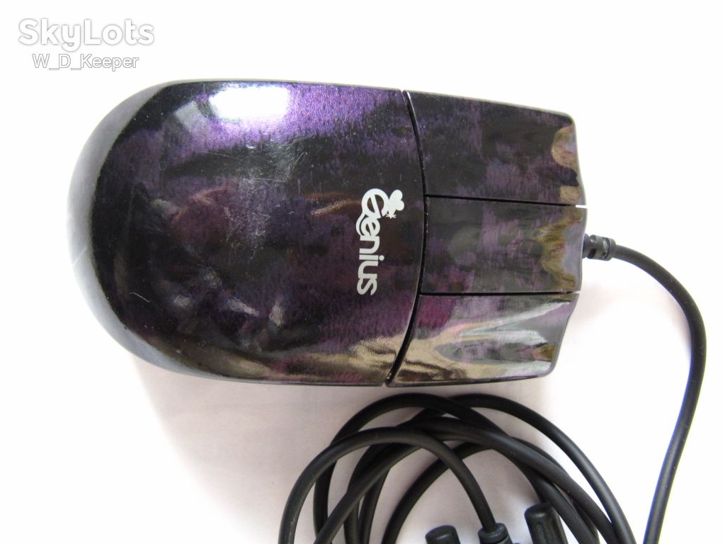 Фіолетова   (!) Genius MyMouse Purple Coral, COM, 1995, класика - фото фото фото 4