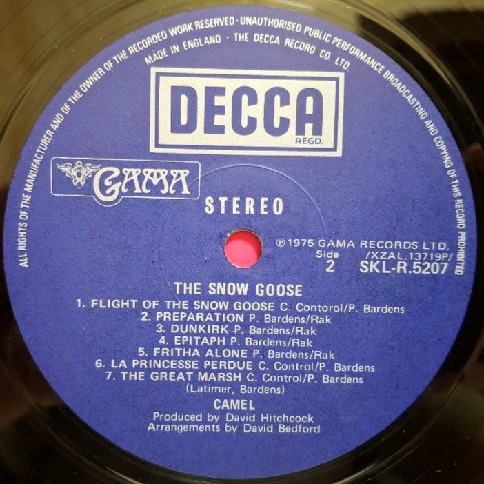 Camel - The Snow Goose - 1975.  (LP). 12. Vinyl. Пластинка. England. - фото фото фото 5