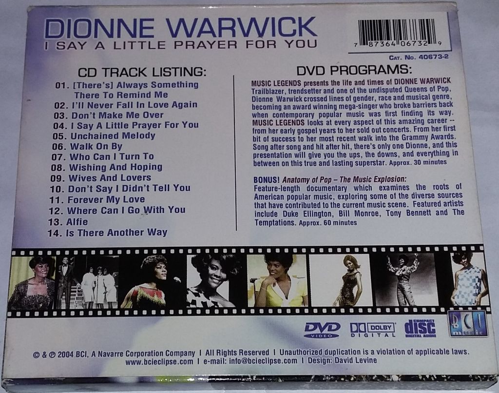 DIONNE WARWICK I Say A Little Prayer For Yoy  CD + DVD Canada? - фото фото фото 3