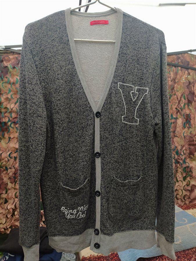 Кардиган муж.молодёжный 48 O'stin Studio серый - фото фото фото 0