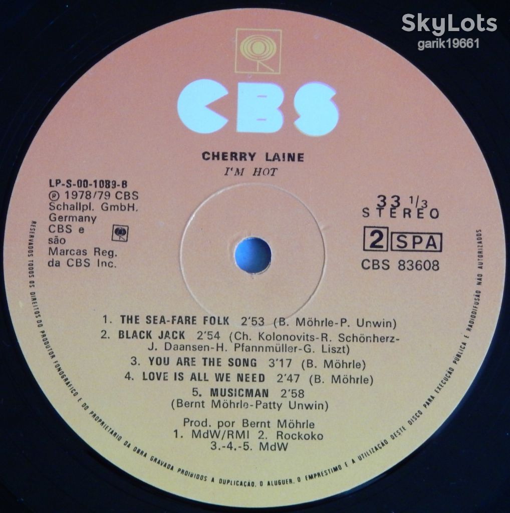 Cherry Laine – I'm Hot  (CBS – CBS 83608, Portugal) NM-/NM- - фото фото фото 3