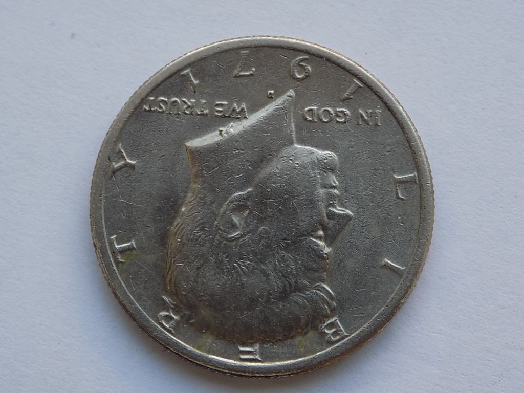 Монета half dollar in god we trust 1971 - фото фото фото 3