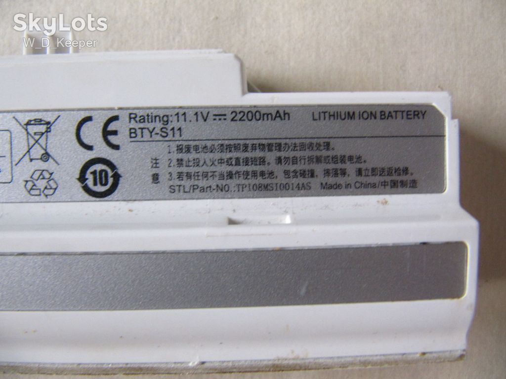 BTY-s11     (BTY-s12) акумулятор для ноутбука MSI wind - фото фото фото 1