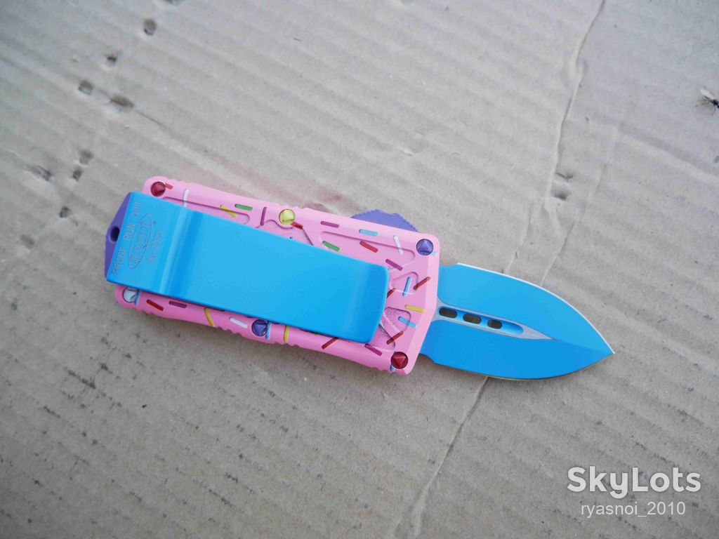 Microtech Exocet Dagger, Donut Pink, D2, Replica, Автомат, Tactical, EDC - фото фото фото 14