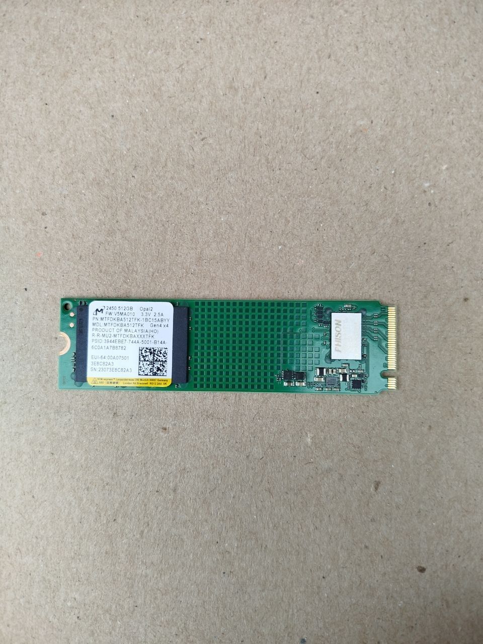 SSD M.2 Диск MICRON_2450_MTFDKBA512TFK  (512GB) з 1грн! - фото фото фото 0
