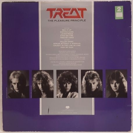 Treat - The Pleasure Principle - 1986.  (LP). 12. Vinyl. Пластинка. Scandinavia. - фото фото фото 1