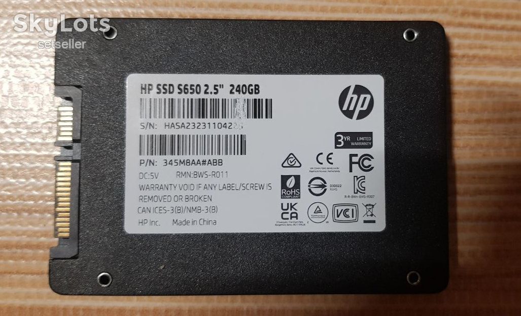 SSD 2.5" SATA III  HP D650 240GB 240 GB - фото фото фото 1