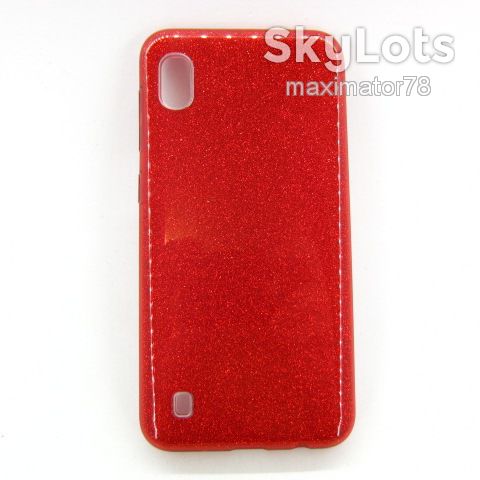 ЧЕХОЛ БЛЕСТКИ SHINING BLING Samsung A10 A105 red - фото фото фото 1