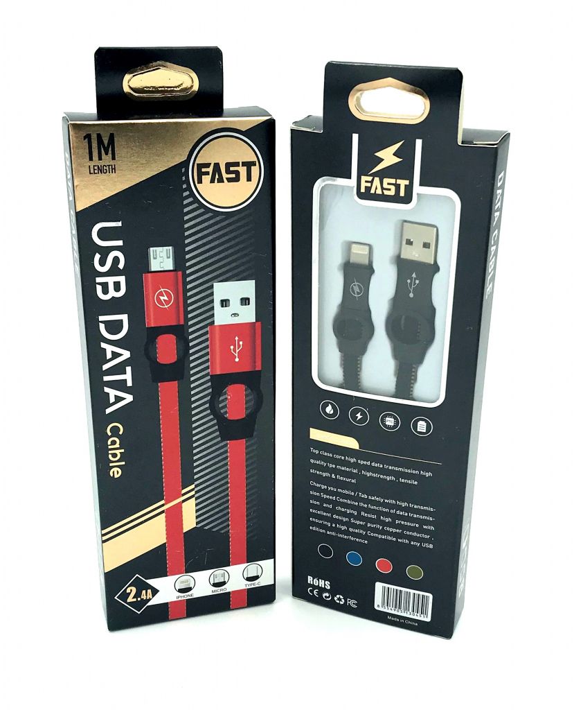 USB кабель / Дата кабель Fast Charge I-102 black-box Lighting Black - фото фото фото 0