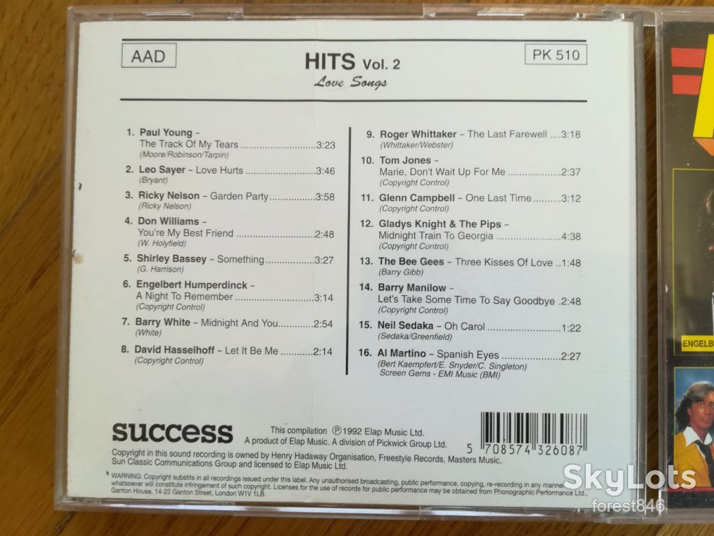 Hits-Vol. 2-Love songs-состояние: 4 - фото фото фото 3