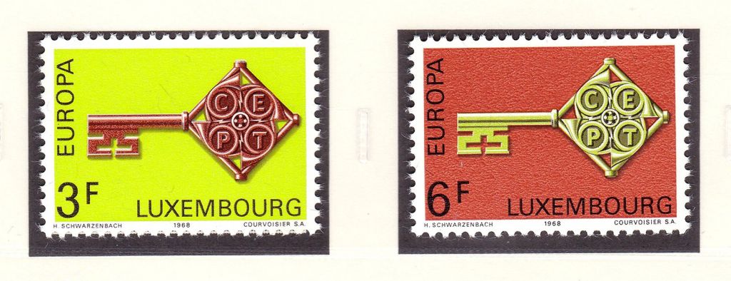 Люксембург  1968 г .  MNH - EUROPA  CEPT - - фото фото фото 0