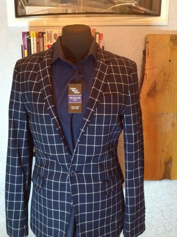 Приталений піджак у клітинку на один гудзик бренду asos, р 44-46 - фото фото фото 0