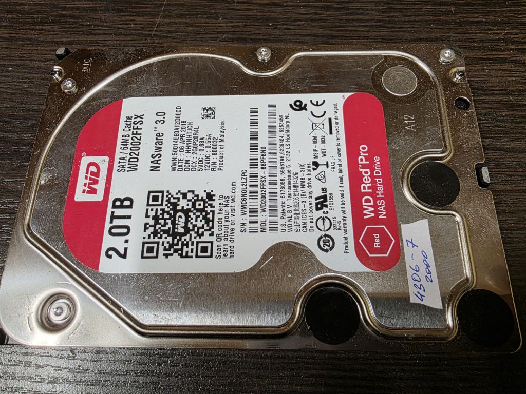 2000Gb 2Tb 3,5 SATA3 WD2002FFSX Western Digital жорсткий диск  (4306-7) - фото фото фото 0