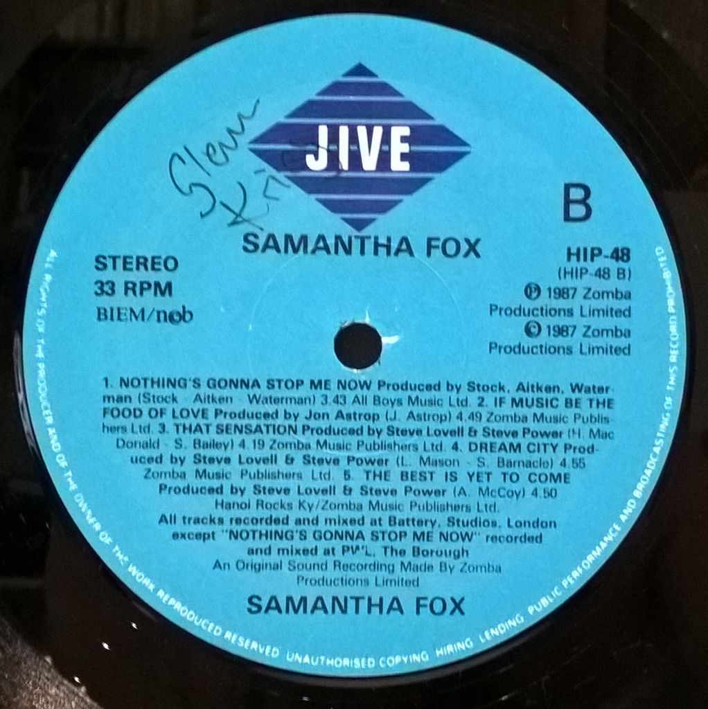 Samantha Fox - Samantha Fox - 1987.   (LP). 12. Vinyl. Пластинка. Scandinavia - фото фото фото 6