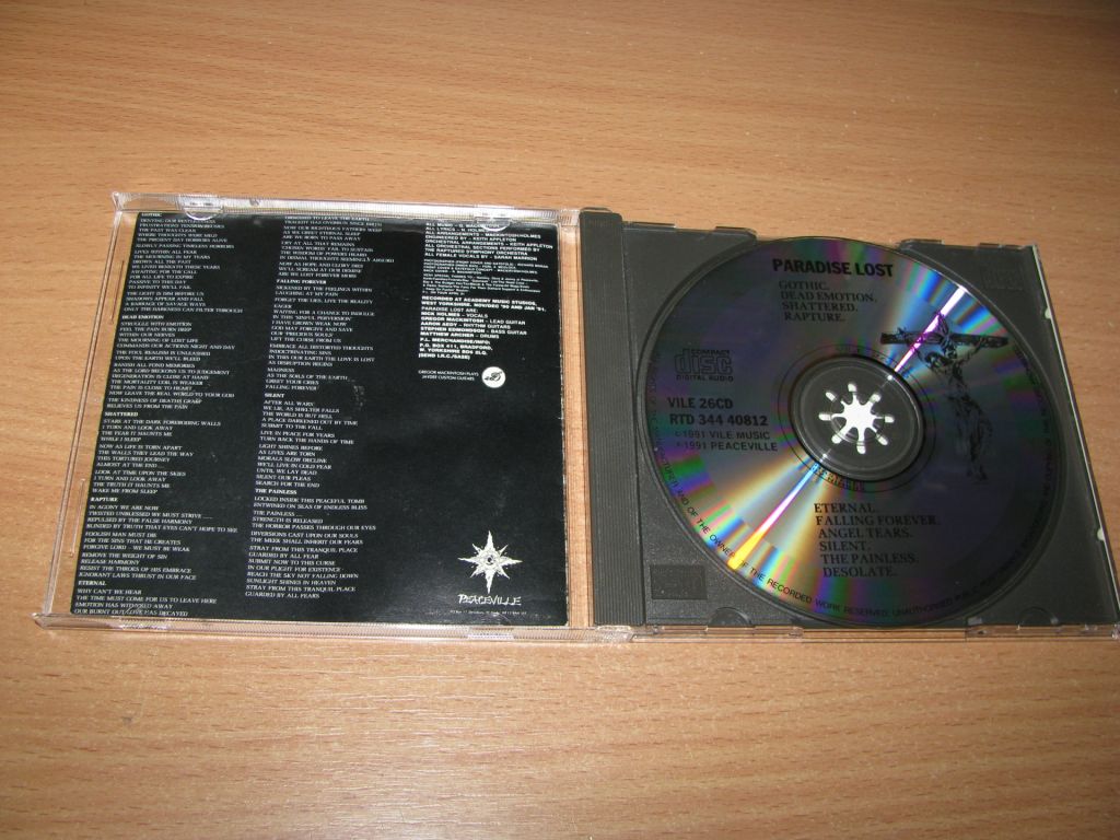 PARADISE LOST - Gothic   (1991 Peaceville 1st press,UK) SILVER - фото фото фото 1