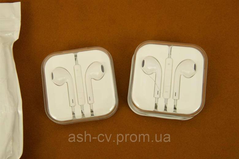 Навушники, для, гарнітура, EarPods, Jack 3.5mm, 1шт - фото фото фото 3